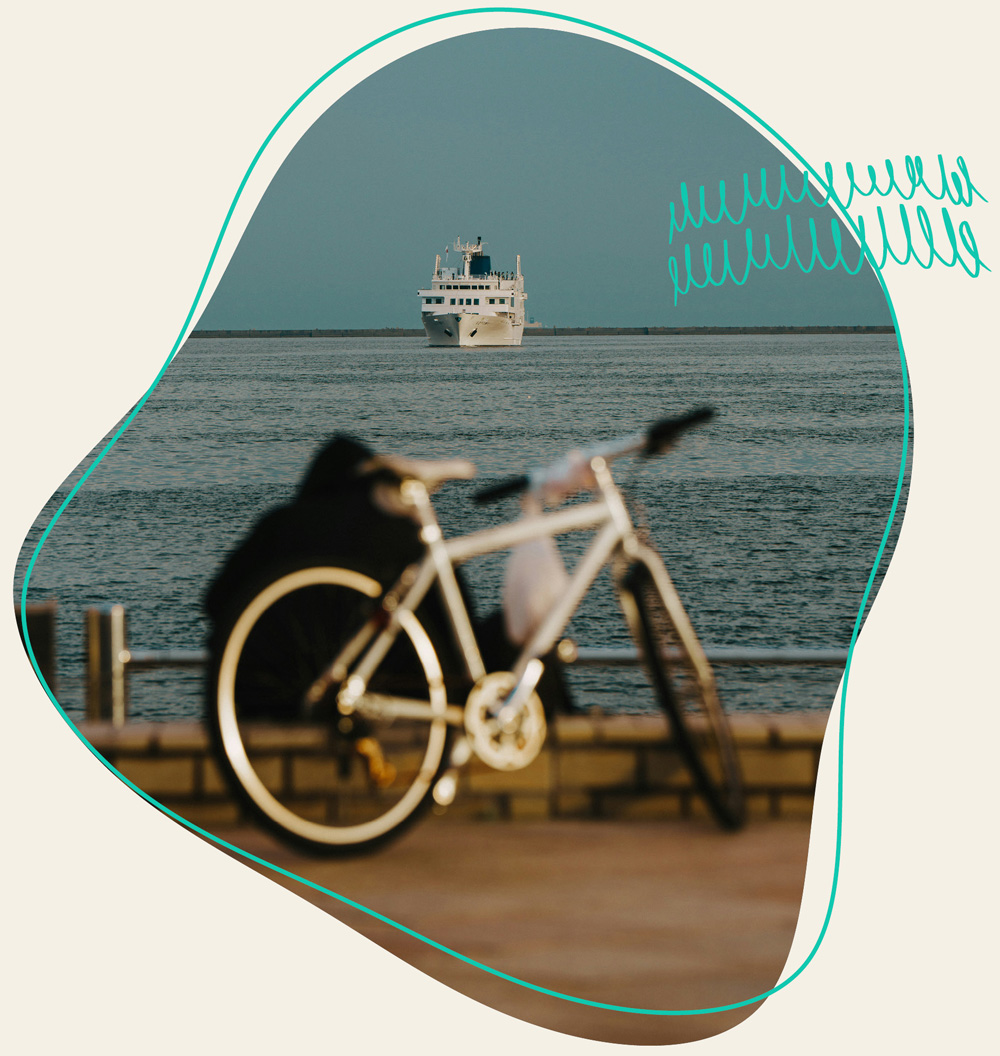 Tolle Möglichkeiten Fahrradtouren zu machen an Meer beim WDL Dünenhof