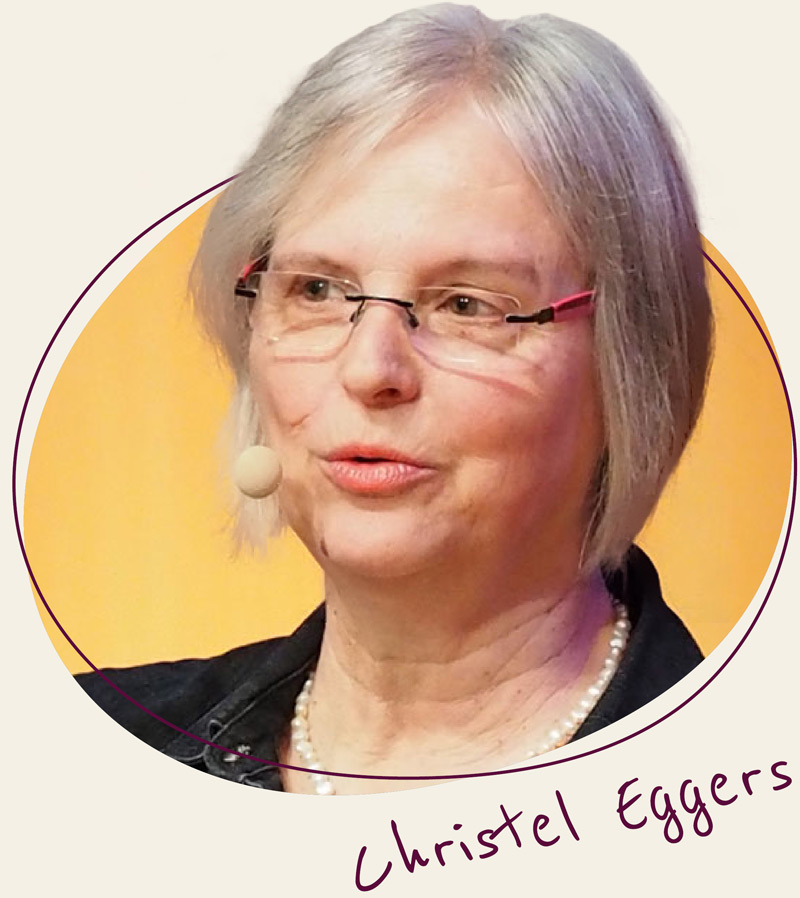 Schönes Portrait von Christel Eggers