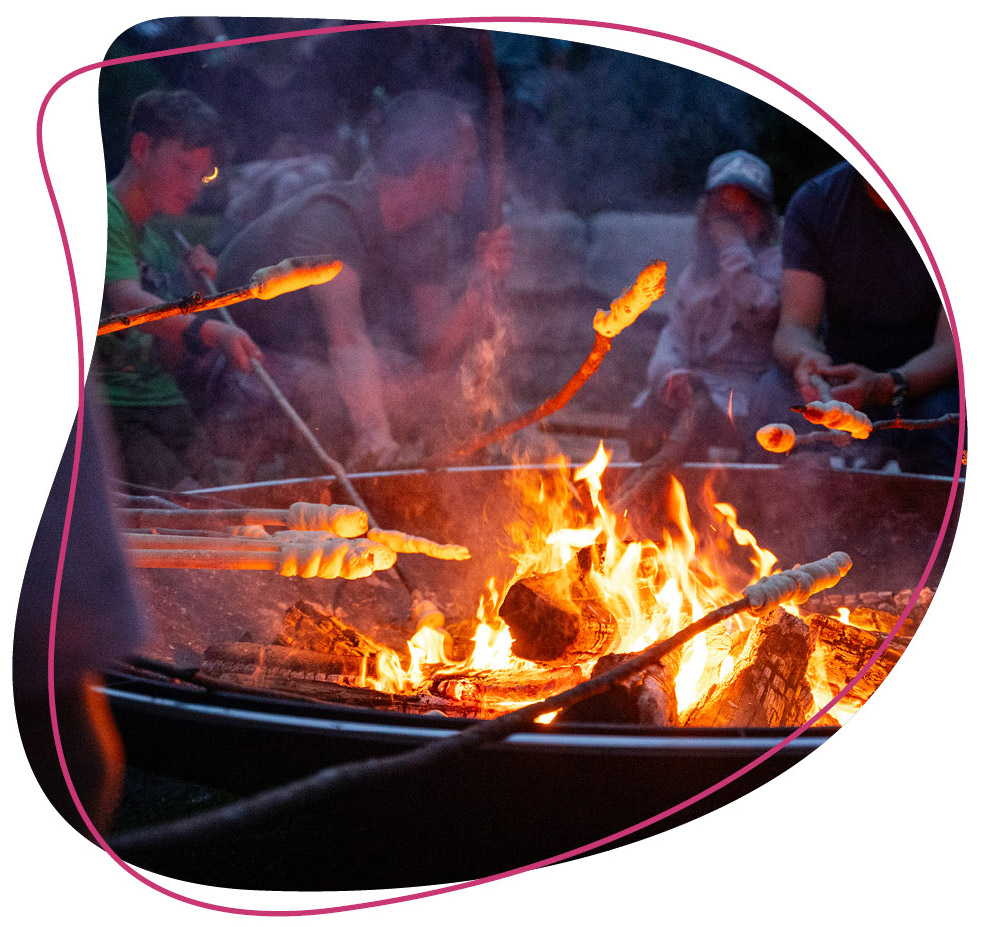 Stockbrot am Lagerfeuer 