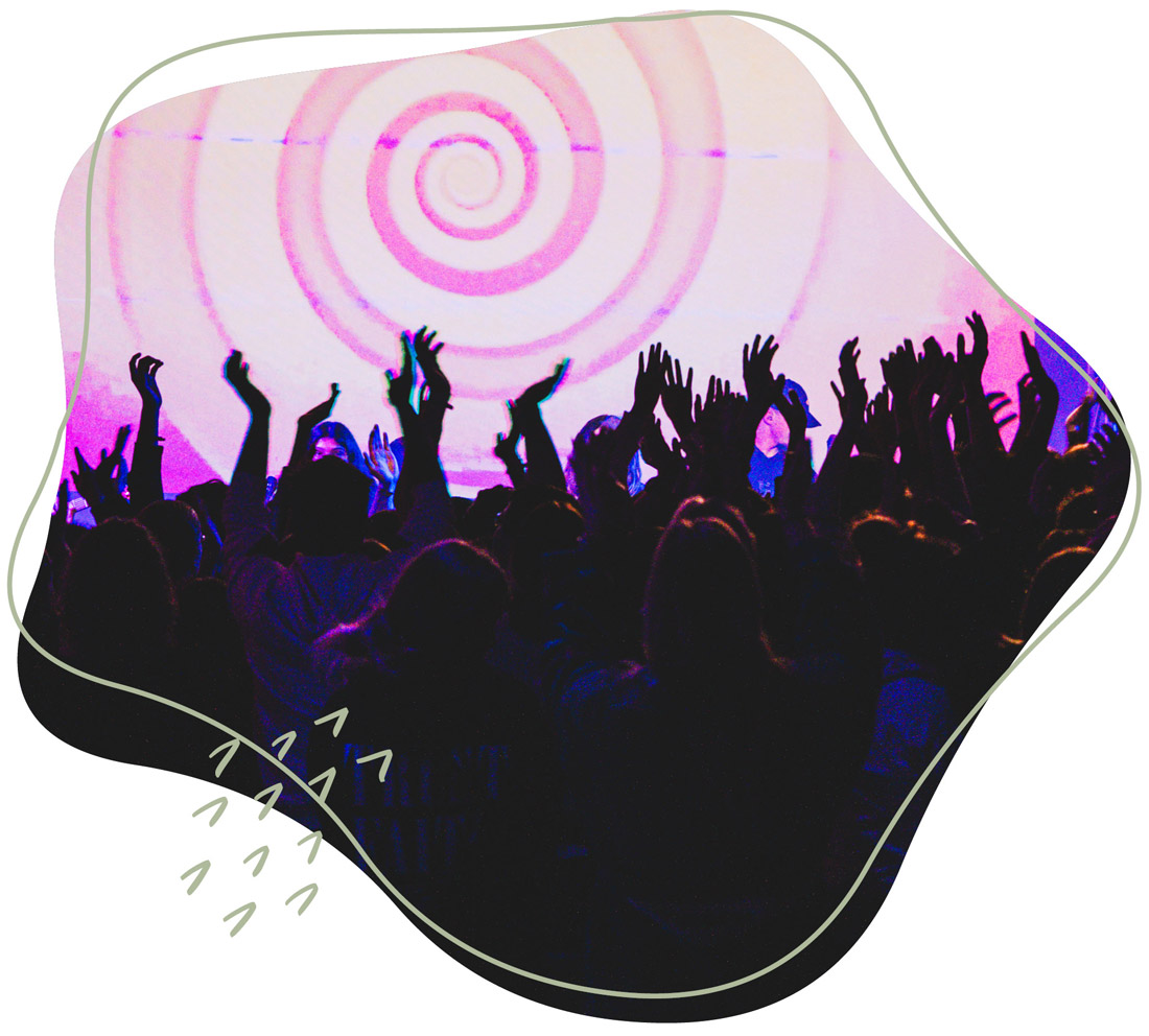 Jugendliche die Jesus feiern 